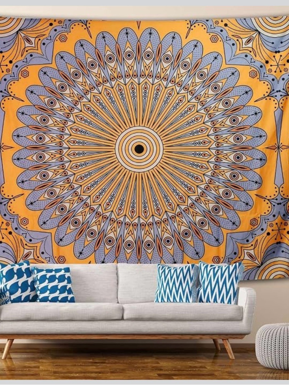 Boho Mandala Tapestry Wall Hanging